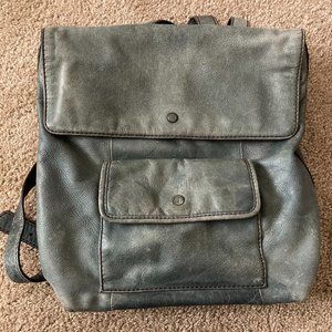 Fossil leather backpack